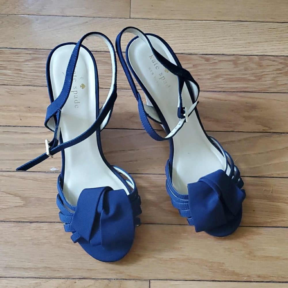 Kate Spade Navy Wedges